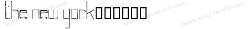 the new york字体转换